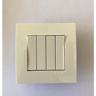 SCHNEIDER 4 GANG 1 WAY SWITCH