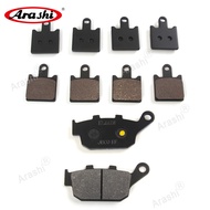 Arashi Front / Rear Brake Disc Rotor Organic Brake Pads For KAWASAKI Z750R 2011 2012 / Z750 R Z 750R