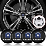 4pcs 60mm Car Wheel Center Hub Center Cap Rim Hub Dustproof Cover Emblemem For Changan CS35 Plus CS5