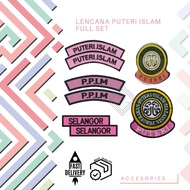 LENCANA KADET PUTERI ISLAM BADGE PPIM ( FULL SET )