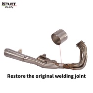 Slip For Kawasaki Z900Rs Z900 RS Middle Link Pipe Motocross Motorcycle Exhaust System Moto Escape P