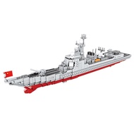 China Modern Military Type 052D Luyang III Destroyer Ship Model Build Block Ww2 Army Forces Figure V