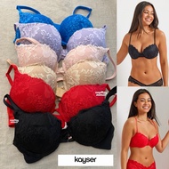 KAYSER Brazillian Lace Extra Boost Super Pushup Bombshell Bra / adds 2 Cup Size Bombshell Super Thic