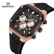 NAVIFORCE 8037 Original Men Watch Sport Army Wristwatch Top Brand Luxury Military Chronograph Calendar Quartz Clock Gift