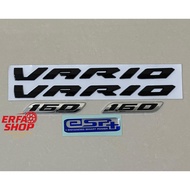 Emblem Logo Vario New 160 Black Black Honda Vario Led New 125 150 160 Black ABS 3D
