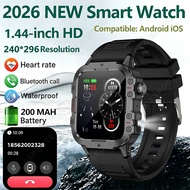 Outdoor Smart Watch 1.44-inch AMOLED heart rate monitor, Bluetooth call, LED flashlight, 2026 new Ja