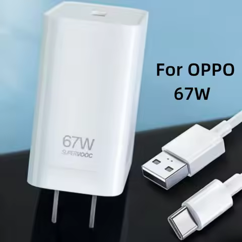Original OPPO 67W Supervooc 2.0 Charger EU/US Fast Charge Adapter 1M 6.5A Type C Cable For OPPO Find