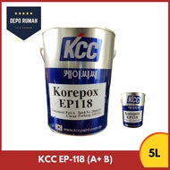 5LT KCC EP118 (Epoxy Primer for concrete) (A+B 4LT paint + 1LT hardener)