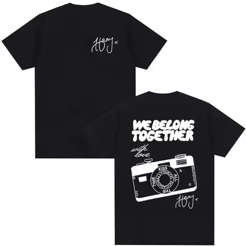 Harry Styles We Belong Together Tour 2026 Print T Shirts Men Women Pop Music Fashion Cotton Short Sl