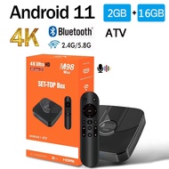 M98 Max ATV OTA Smart Android 11 S905W2 quad core 2GB 16GB BT 5.0 4G 5G Dual WiFi HD 4K set-top medi