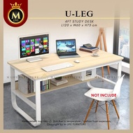 M-Life U-LEG 4FT Study Desk Office Writing Table Computer Gaming Table / Meja Tulis Belajar (Oak)