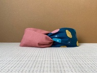 雙拼髮帶 / 星點蛋黃酥 - 橘粉