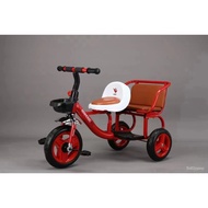 Factory Supplier New Children's Tricycle Bicycle Can Sit and Ride Double Seat Twin Tricycle