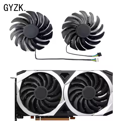 New For MSI Radeon RX6600 6600XT 6650XT 6700XT 6750XT MECH 2X Graphics Card Replacement Fan PLD10010