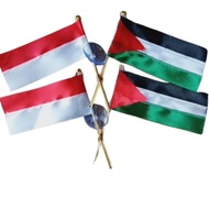 100 small Indonesian Palestinian flags