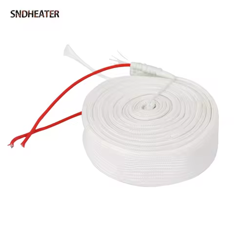 SNDHEATER Electric RDB Fiberglass Heating Belt 220V Width 3CM Temperature Resistance Strap 2Wires 1M