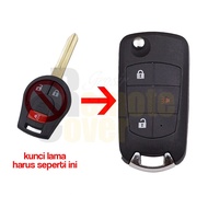 TOMBOL Nissan March 3 Button Flip Key Case