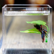 1Pc Artificial Aquarium Leaf Plants Decoration Betta Fish Rest Spawning Ornamental Plant Fish Play R