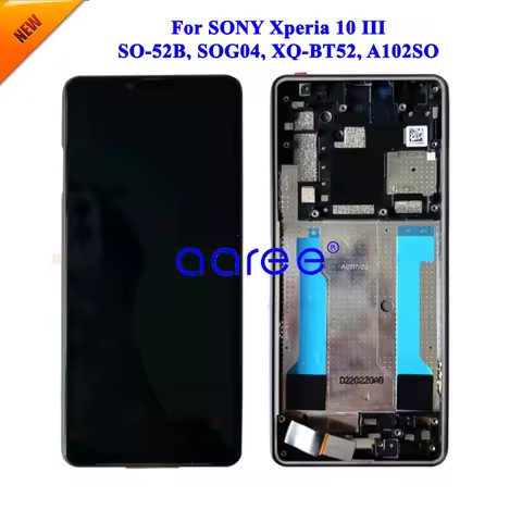 AMOLED LCD For Sony Xperia 10 III LCD Display For Sony Xperia 10 III XQ-BT52 Screen Touch Digitizer 