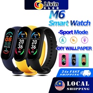 [LATEST] M6 Smart Watch Waterproof Jam pintar Smart Watch Bluetooth Smart Band 6 Bracelet SmartWatch Heart Rate