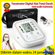 【Versi Audio Indonesia】 Tensimeter Digital Kemenkes Pengukur Tekanan Darah / Tensi Darah Original Alat Cek Pengukur Tekanan Tensi Darah Digital Tensimeter Sphygmomanometer Blood Pressure Monitor