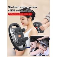 【6 Heads for Deep Relief】JS Handheld Percussion Massage Gun Massage Gun / Muscle Pain / Fitness / Po