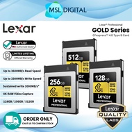 Lexar Professional GOLD CFexpress 4.0 Type B Card | 128GB/256GB/512GB