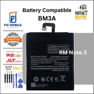 Battery Compatible BM3A for Redmi Note 3 high quality Batteri replacement