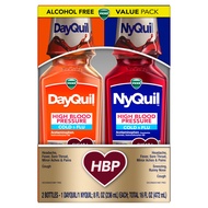 Vicks DayQuil & NyQuil High Blood Pressure Cold and Flu Medicine, Powerful Multi-Symptom day or nigh