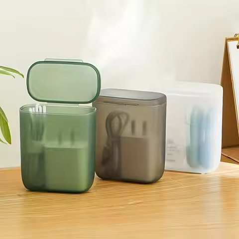 4pcs Storage Box Portable Wire and Cable Organizer Storage Box, Clear Desk Organizer, Desktop Organi