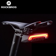ROCKBROS จักรยานไฟชาร์จusb ไร้สายกันน้ำ MTB ความปลอดภัยอัจฉริยะรีโมทคอนโทรล Turn Sign โคมไฟจักรยานจักรยานอุปกรณ์เสริม