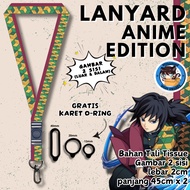 GANTUNGAN 2-Sided Anime Long Lanyard Haori Giyu Kimetsu No Yaiba/ sailing keychain/