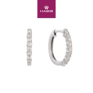 HABIB Diamond Earrings in 375/9K White Gold 458350126