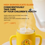 Joyoung Line Silicone Milk Straw Cup l Breast Feeding Milk l Microwave Safe l Precise Measuring