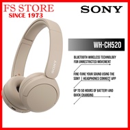 SONY ORIGINAL MALAYSIA WH-CH520 WHCH520 STEREO WIRELESS HEADPHONES - BLUETOOTH ON-EAR HEADSET WITH M