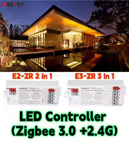 New Mi Light Miboxer Zigbee 3.0+2.4G LED Controller E2-ZR E3-ZR Works for Switching 2/3 output mode 