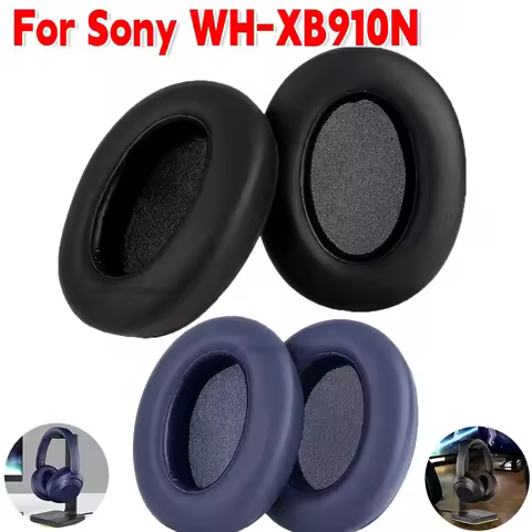 Ear Pads For Sony WH-XB910N Headphones Replacement Ear Pads Cushion Cover Protein Leather Headphones