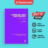 Language Text And Context Essays In Stylistics RLE Discourse Analysis - Paperback - English - 9781138224483