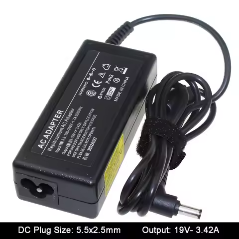 19V 3.42A 5.5*2.5mm Notebook AC Laptop Adapter Suitable For ASUS R33030 N17908 V85 Lenovo/BenQ/Acer 