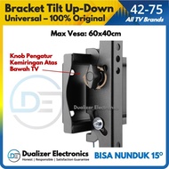 [ Garansi] Bracket Tv Smart/Android 55 60 65 70 75 80 84 Inch Tilt Up