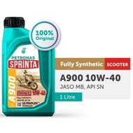 PETRONAS A900 SPRINTA 4T FULLY SYNTHETIC 10W40 💯 original🔥🔥 petronas sprinta A900 RACING API SN MINY