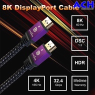SAROWIN DP2.0C 8K DisplayPort Cables 1/2/3/5 Meter DP cables Version 1.4