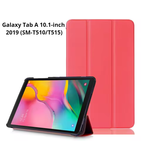Smart Case For Samsung Galaxy Tab A 2019 SM-T510 SM-T515 T510 Tablet cover Stand Case for Tab A 10.1
