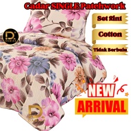 Home And Living Cadar Patchwork Hamparan Budget Kilang Set 2 in 1 SINGLE Bed Sheet Bujang Terlajak