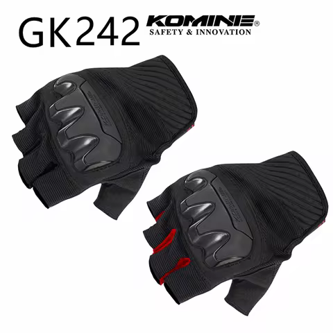2025 Komine Gloves GK-242 Protect Mesh Half Finger Glove Motorcycle Gloves Top Summer Moto Glove Gua