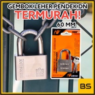 XP TOOL Kunci Gembok Leher Pendek 60mm Putih Pintu Pagar Rumah Kamar