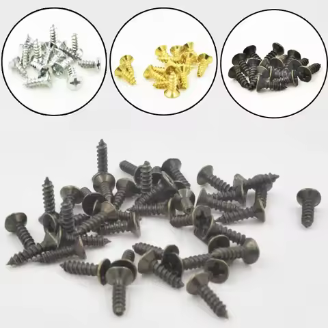100pcs 2x6mm /2x8mm /2.5x8mm /3x8mm Mini Micro Phillips Round Flat Head Self Tapping Screw Fastener 