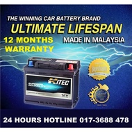 [ Free Installation ] HITEC MF 50B24L | NS60L | 50B24LS | NS60LS | Car Battery Civic CRV HRV Vios Ya
