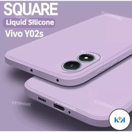 KK Vivo Y02s Square Liquid Cover For Vivo Y02s Y 02S 02Y 02S Vivo 02 S 4G 5G Jelly Camera Protection
