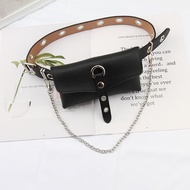 Pu Leather Waist Bag Large Capacity Belt Bag Women Crossbody Waist Bags with Belt Chain Mobile Phone Bag Purse Clutch
